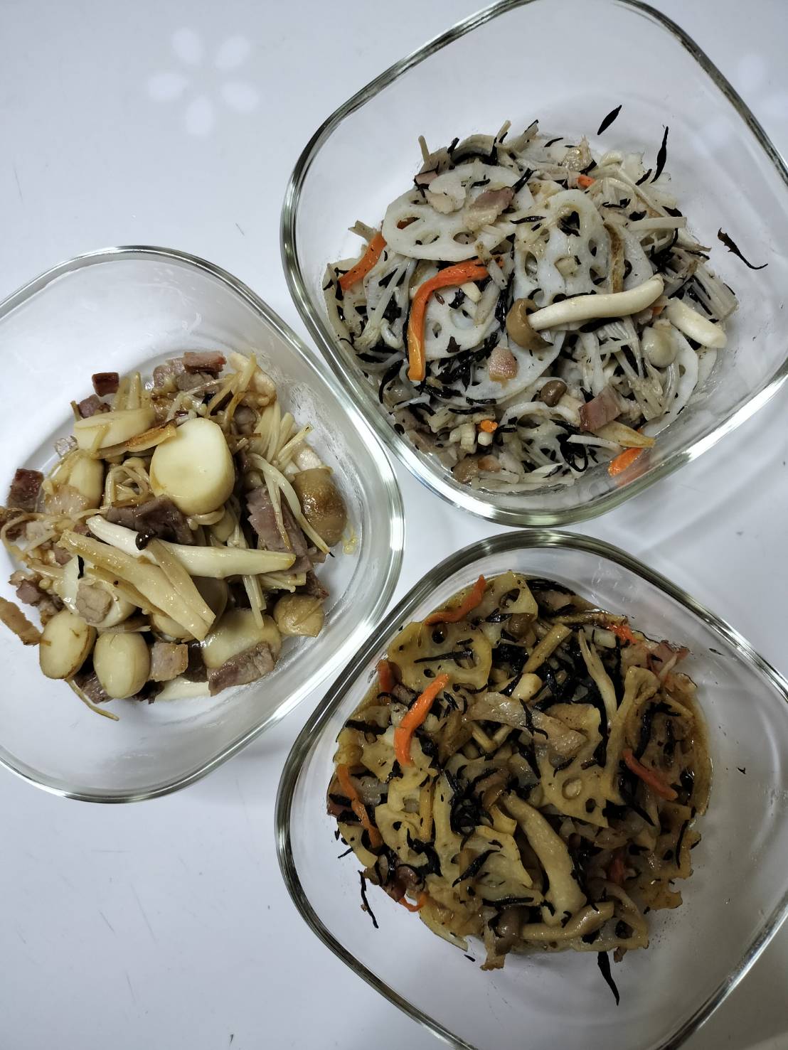【無添加食材】同じ材料で3品作ってみた！！ベーコン　れんこん　ひじき　ごぼうミックス　きのこ