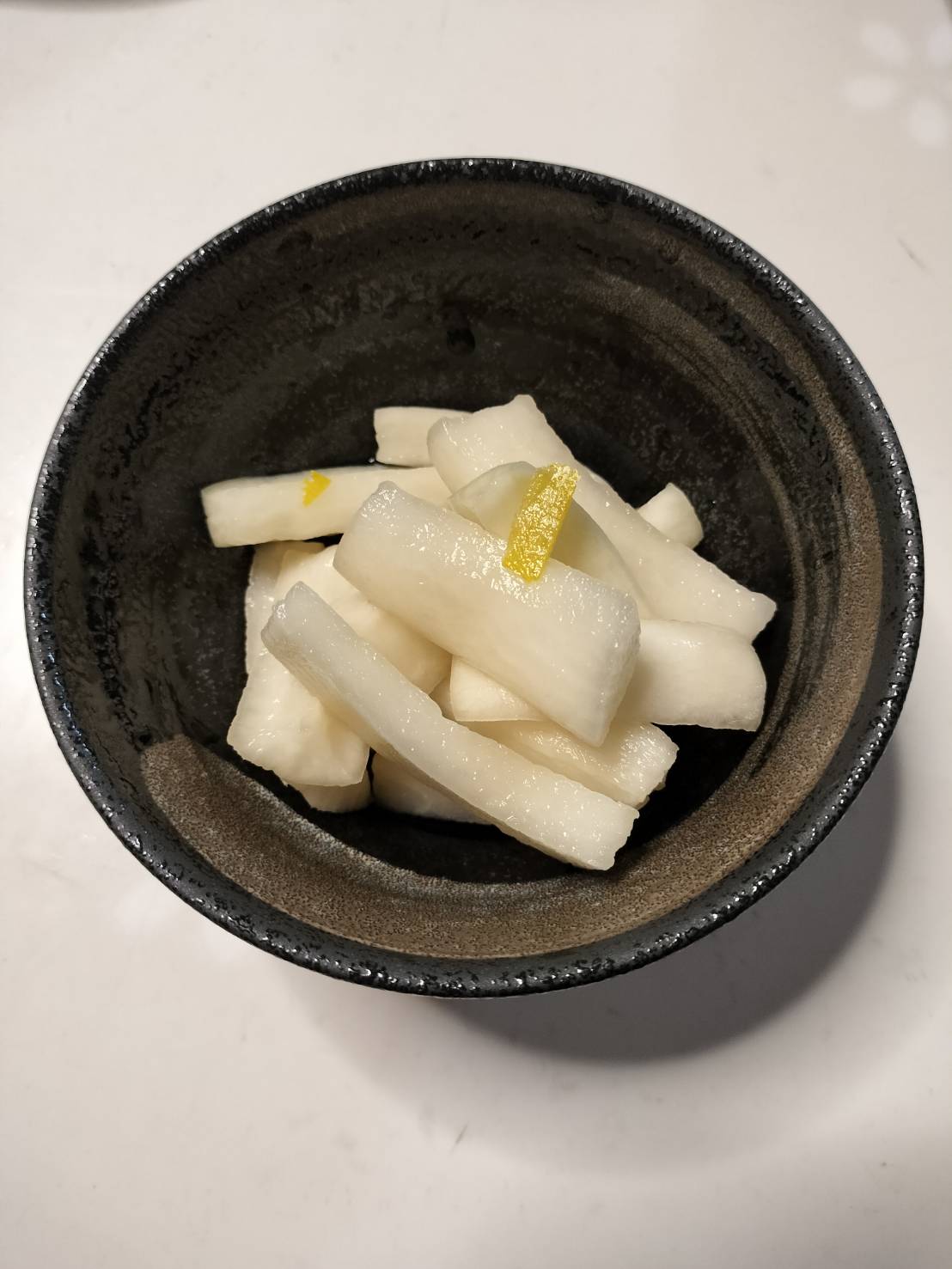 【無添加食材】柚子大根がとっても美味しく作れました　一人で爆食い